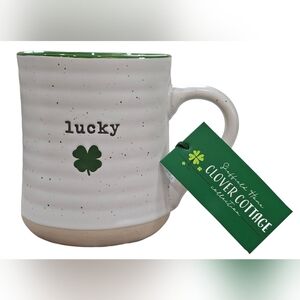 Mug - St. Patrick's Day, Green And White 'Lucky', New